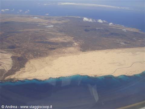 Foto aerea del parco naturale "las dunas"