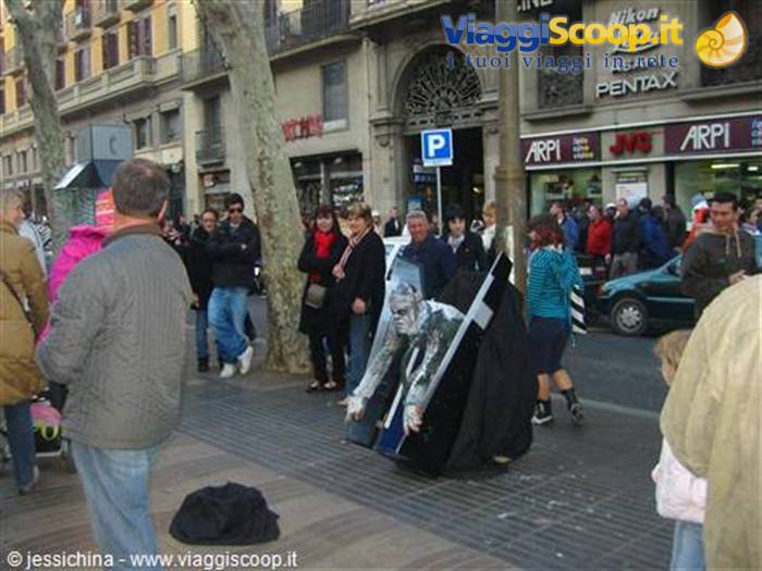 artisti sulle ramblas