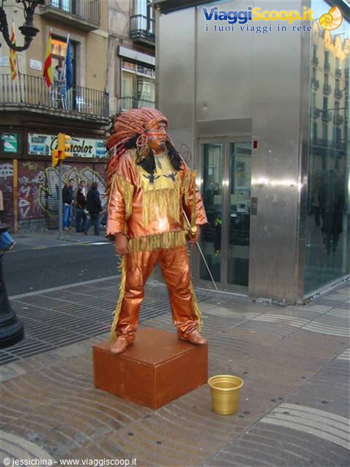 artisti sulle ramblas