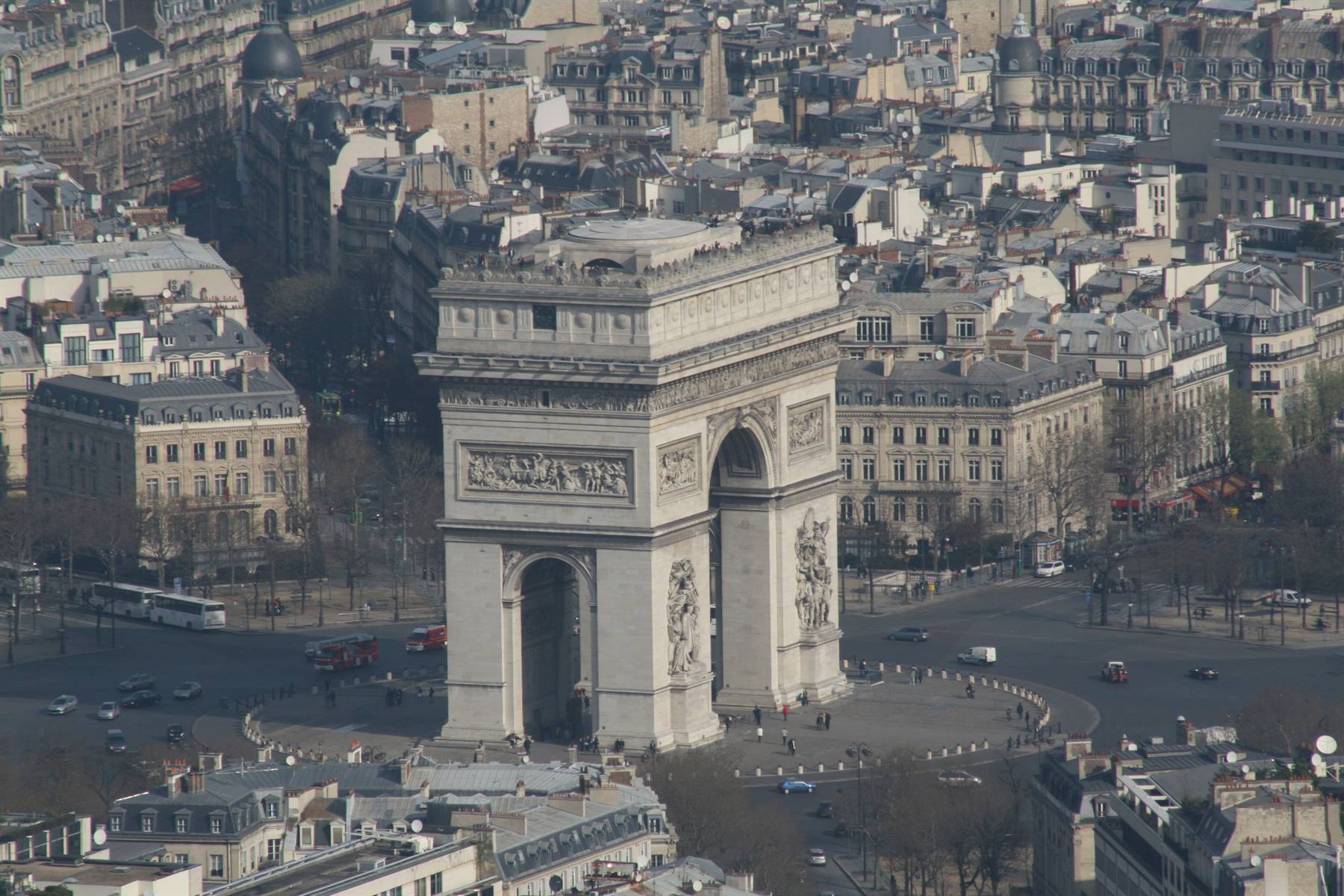 Arc de Triomphe da Tour Eiffell