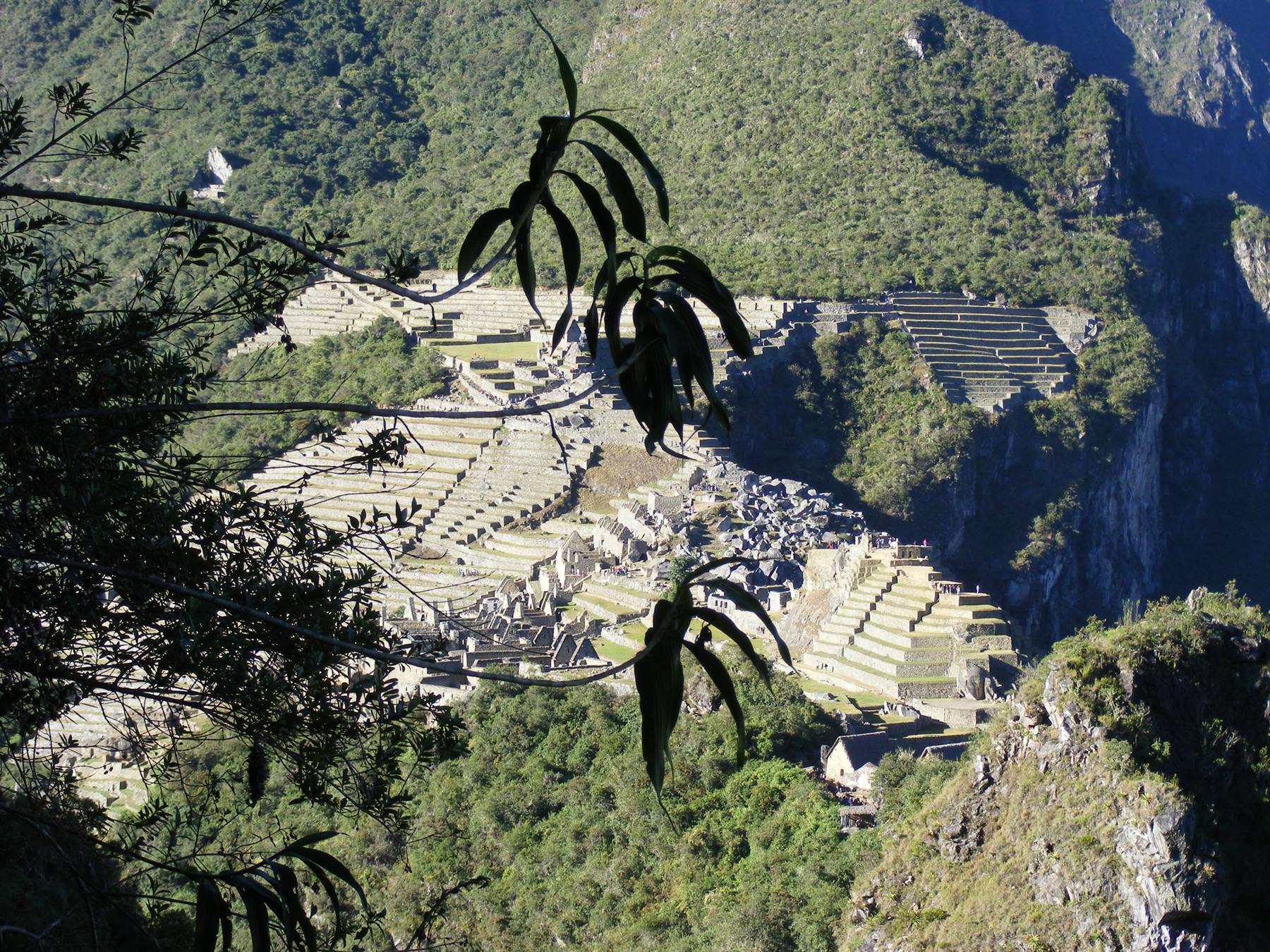 il Machu Picchu dall'alto