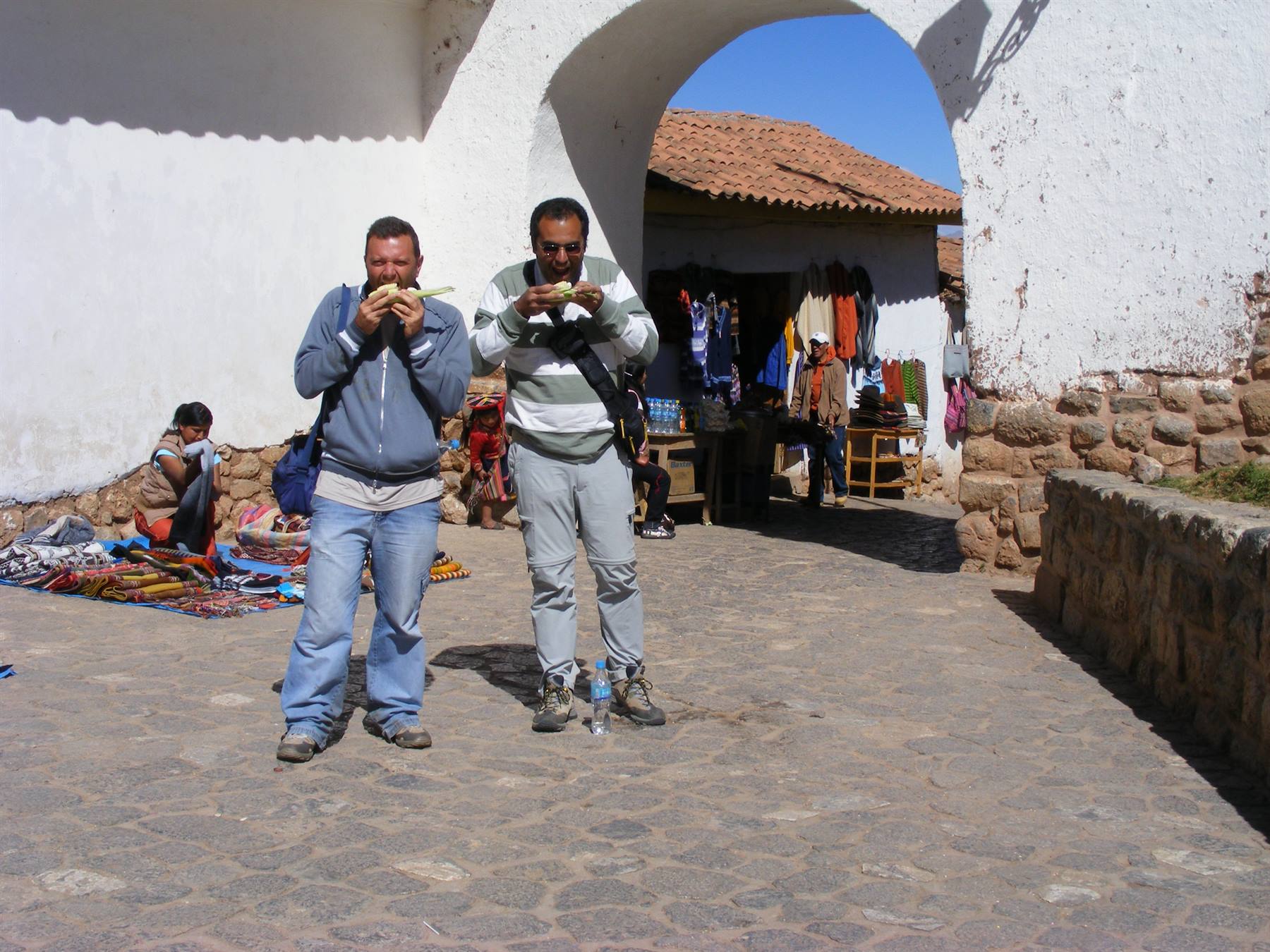 Io e Francesco a Chinchero...si mangia mais e formaggio