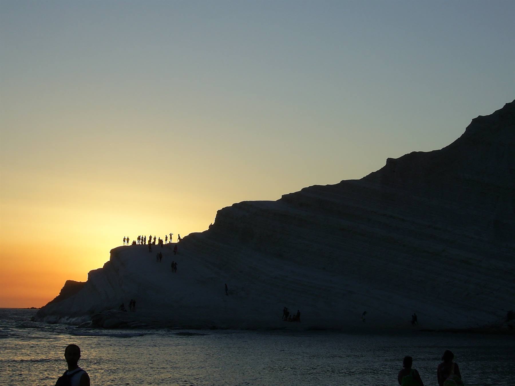 scala dei turchi by night