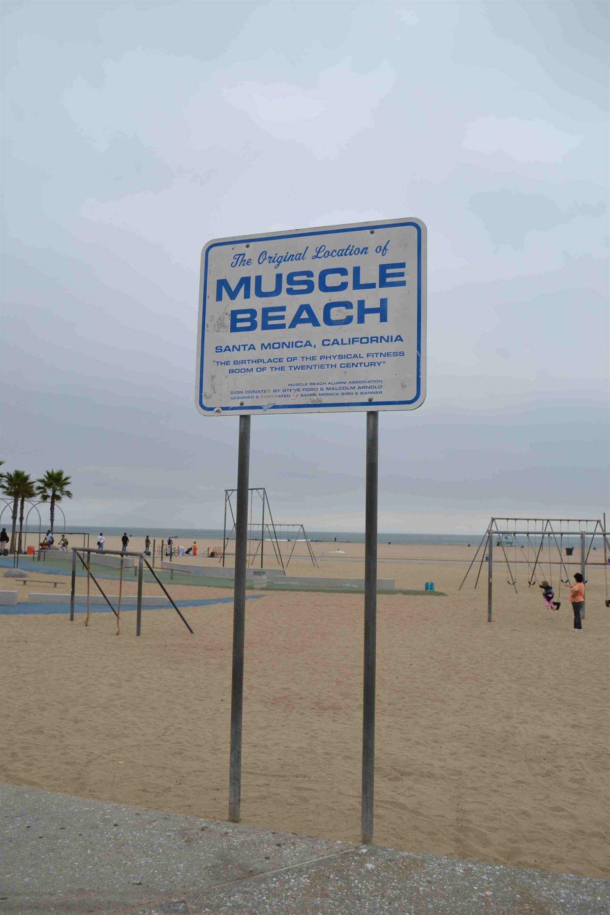 Qui è l'accesso alla Muscle Beach