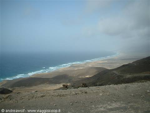 Playa di Cofete vista dall'alto...