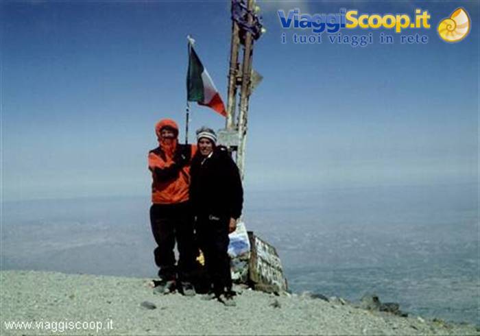 In vetta al Vulcano Misti