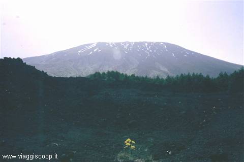 Il versante ovest dell'Etna