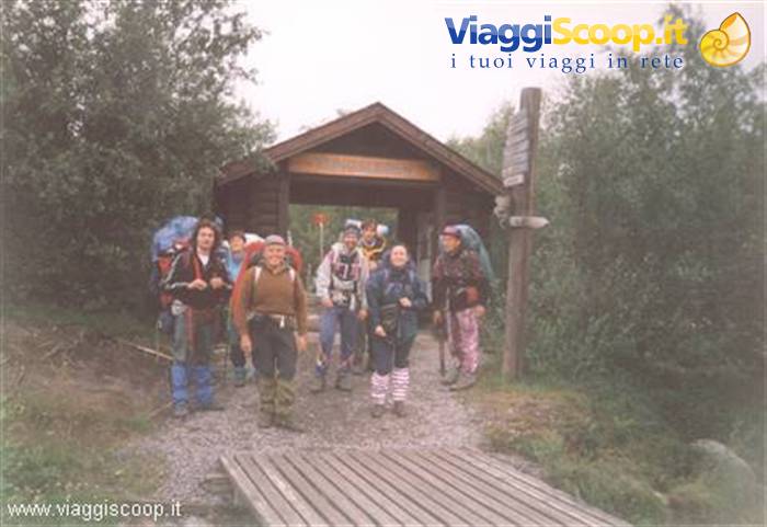 Il gruppo alla partenza del trekking