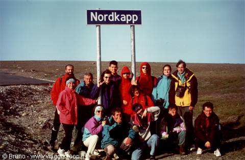Il gruppo a Capo Nord