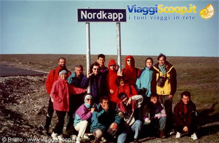 Il gruppo a Capo Nord