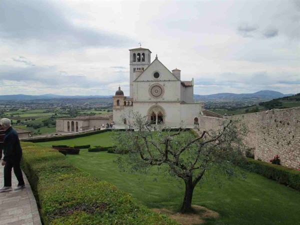La Basilica di San Francesco vista da Lontano