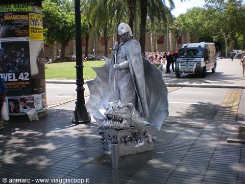 b-artista sulla rambla