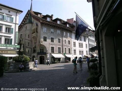 Particolare della città di Lucerna