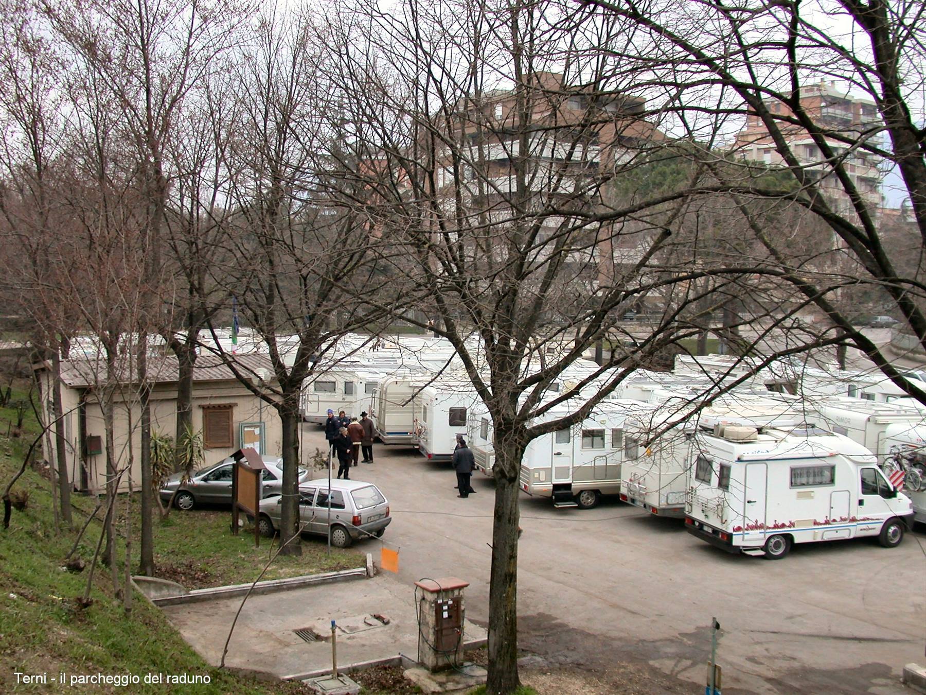 Terni - Area di sosta per il raduno
