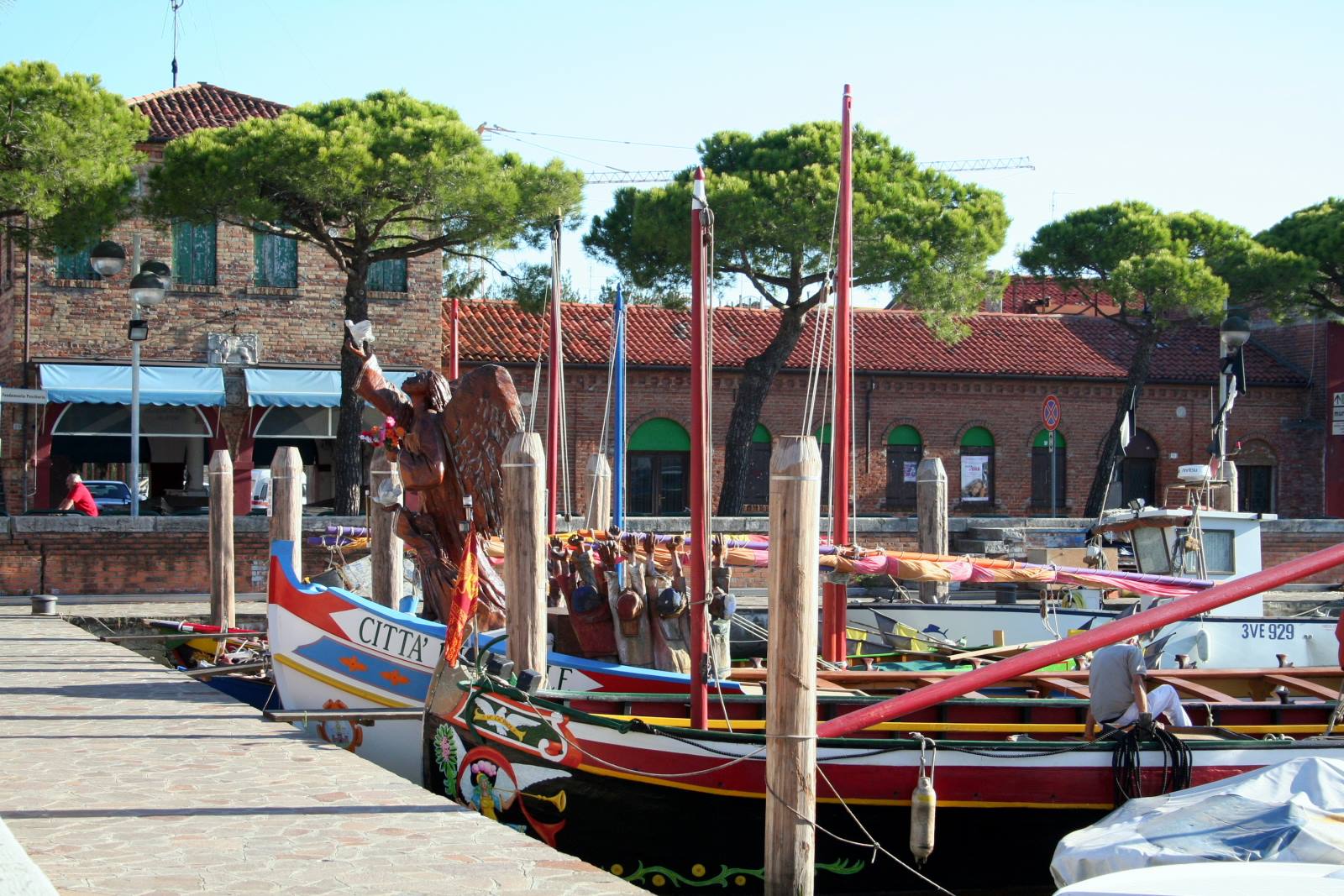 Caorle - il porto - la Caorlina per la regata storica