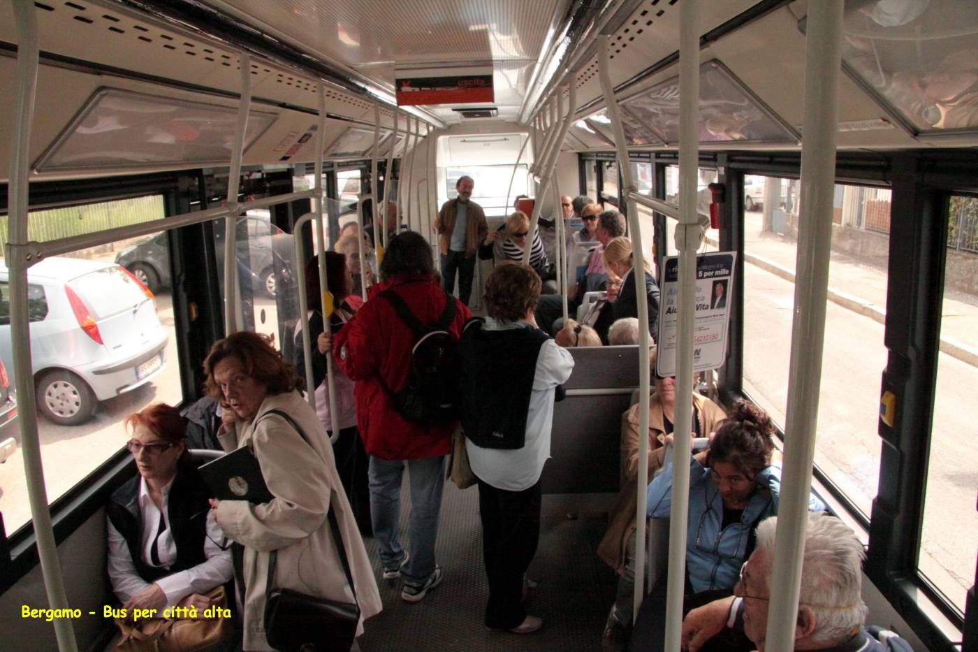 Bergamo - in bus per la città alta