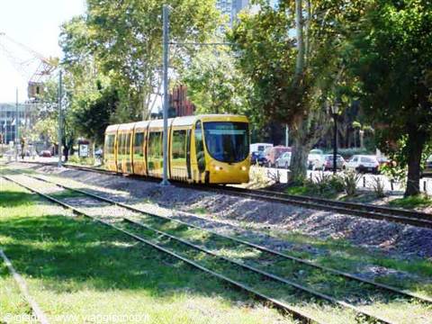 Il nuovo trenino a Puerto Madero.