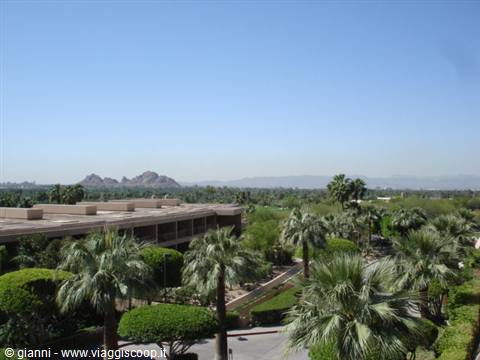 Scorcio del verde dal Phoenician Golf Club a Scottsdale
