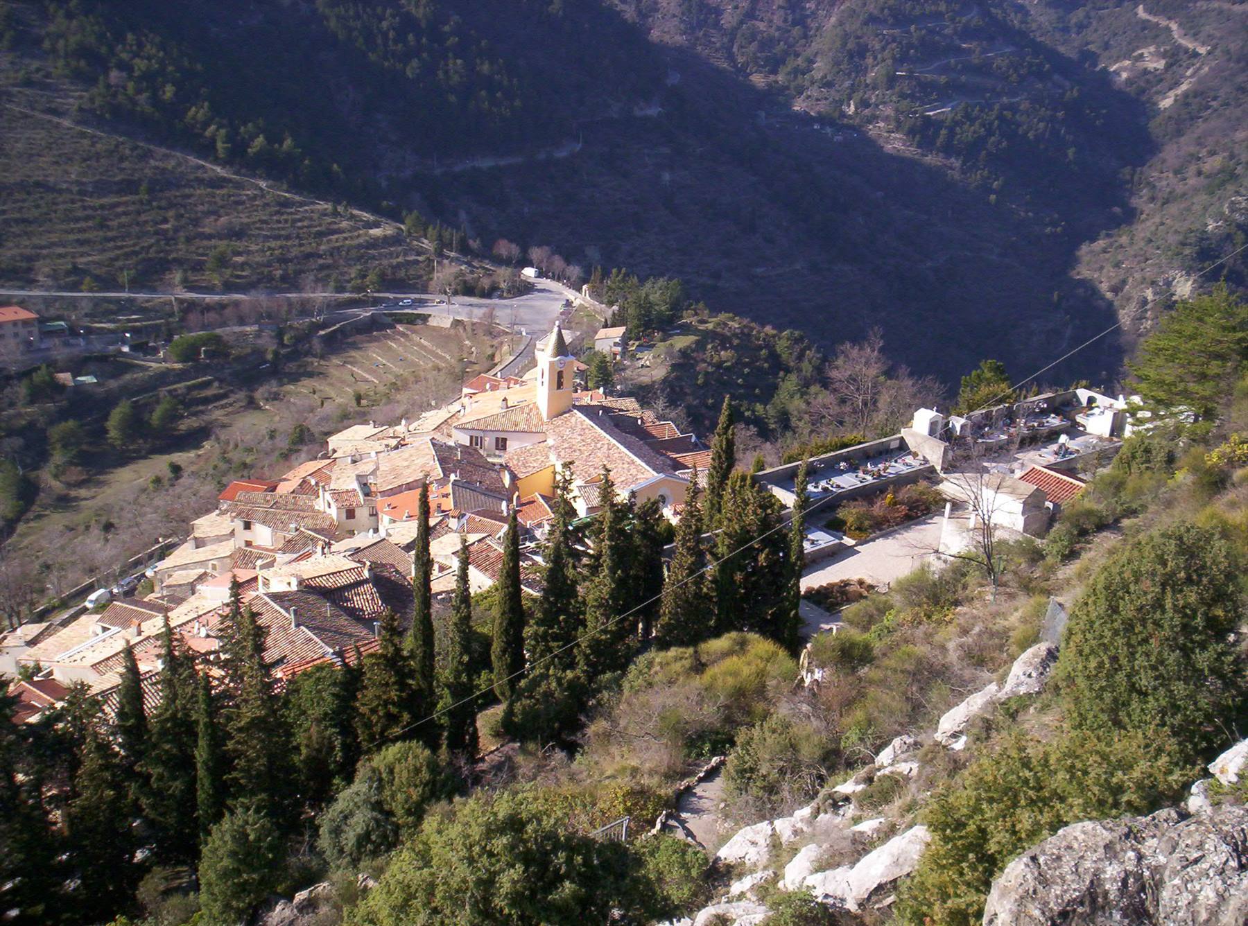 Sainte-Agnes, il Borgo visto dal Castello