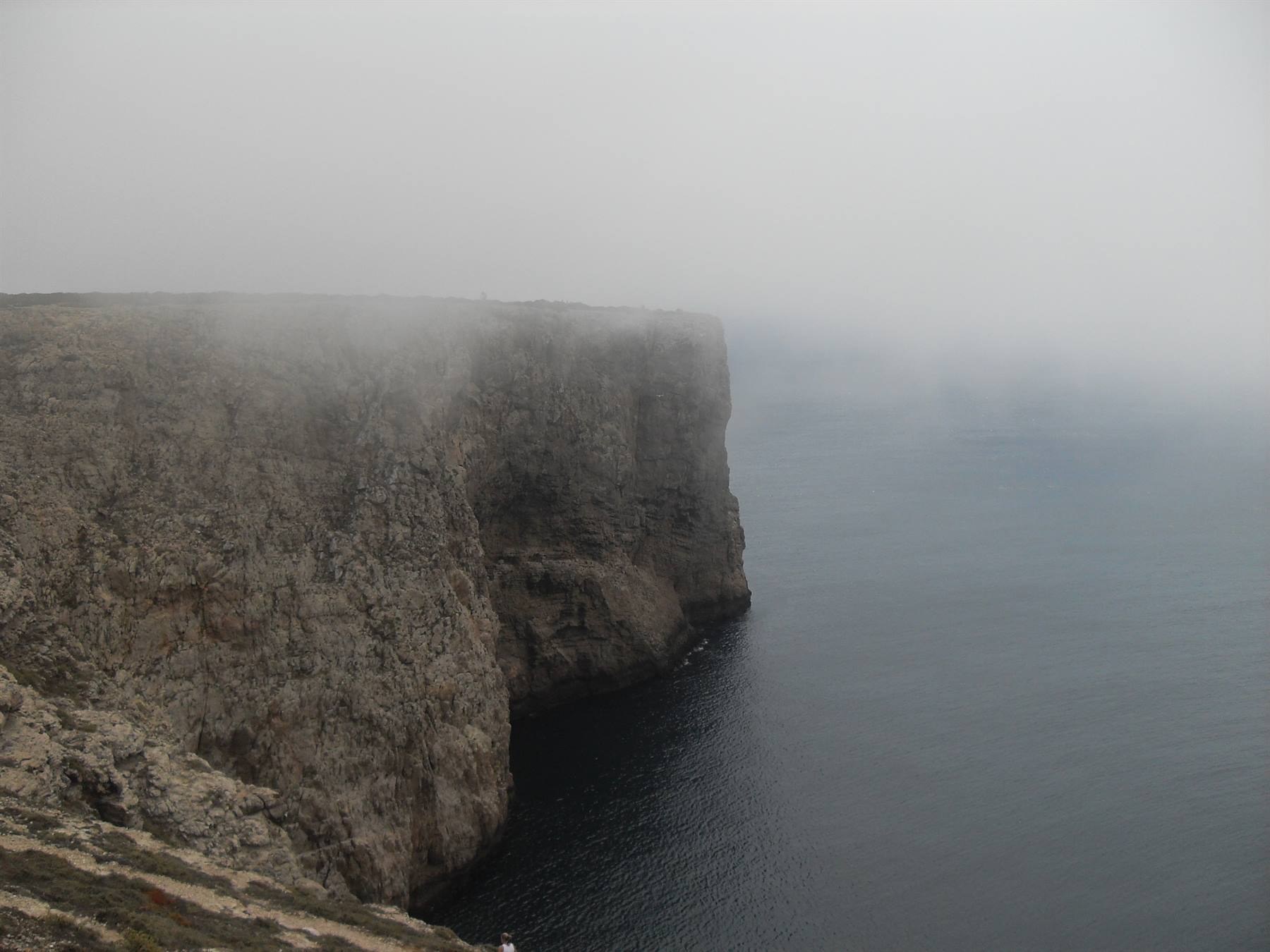 la nebbia a Cabo san Vicente
