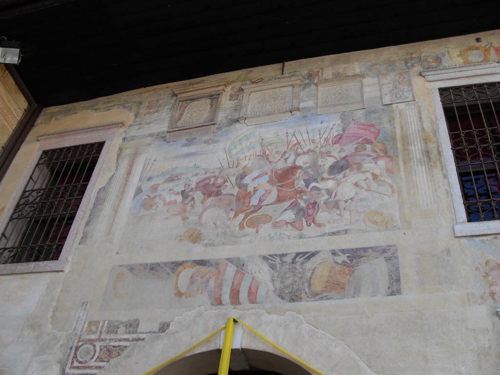 affresco su una casa di Asolo
