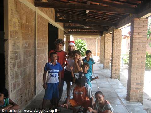 Io tra i ragazzi del centro Barranova