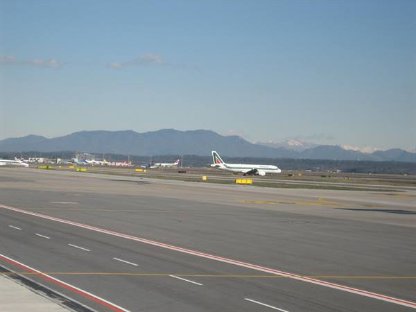 Malpensa in una giornata di sole