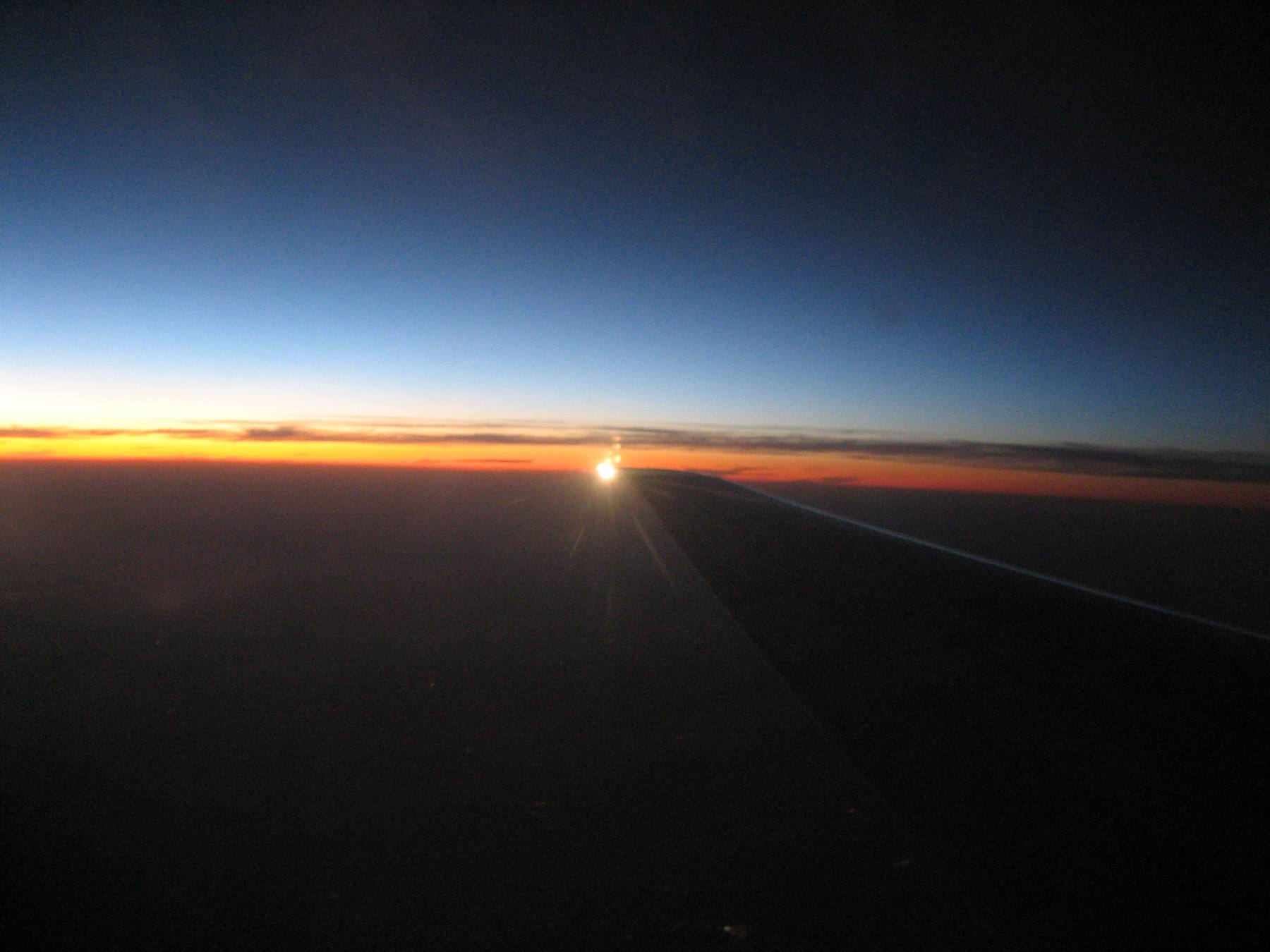 Tramonto in volo