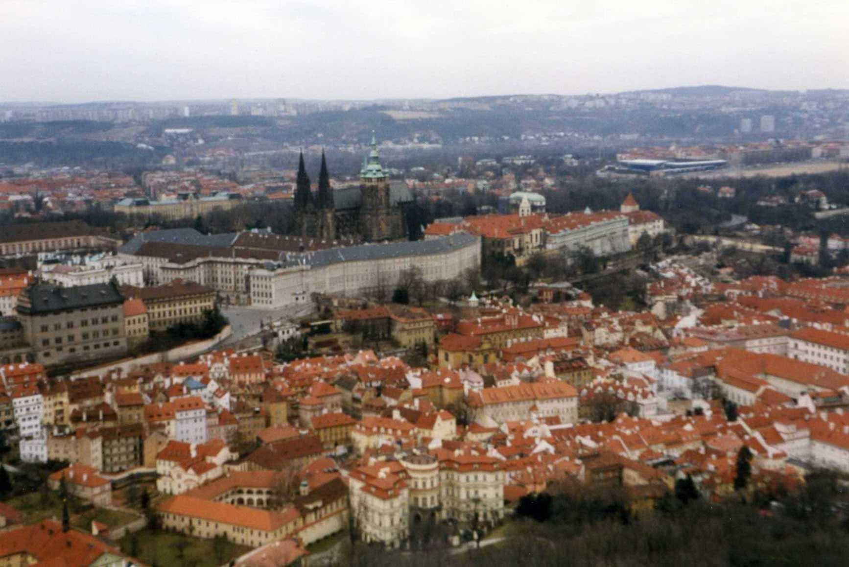 Veduta dall'alto della città