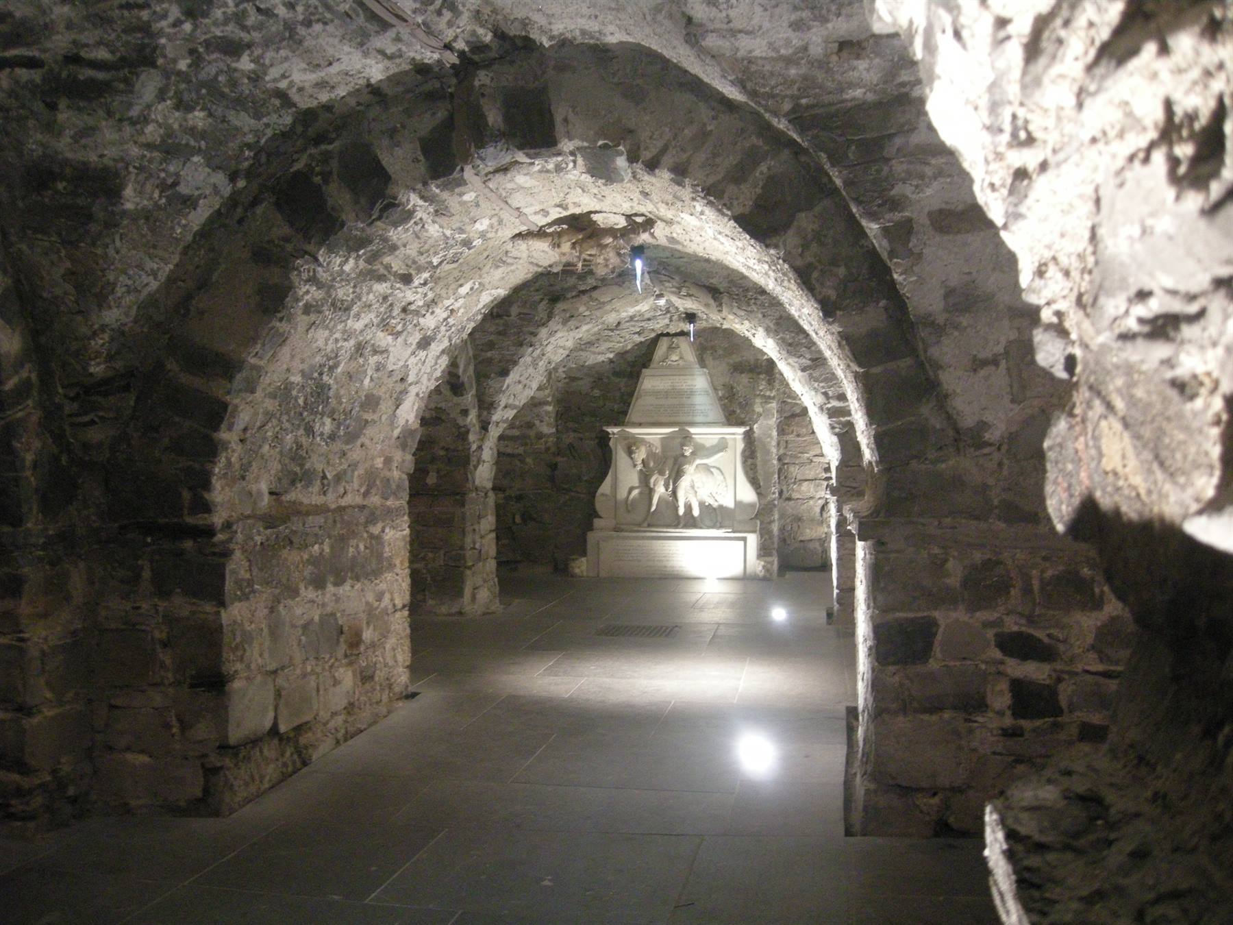 Christ Church Cathedral all'interno della cripta