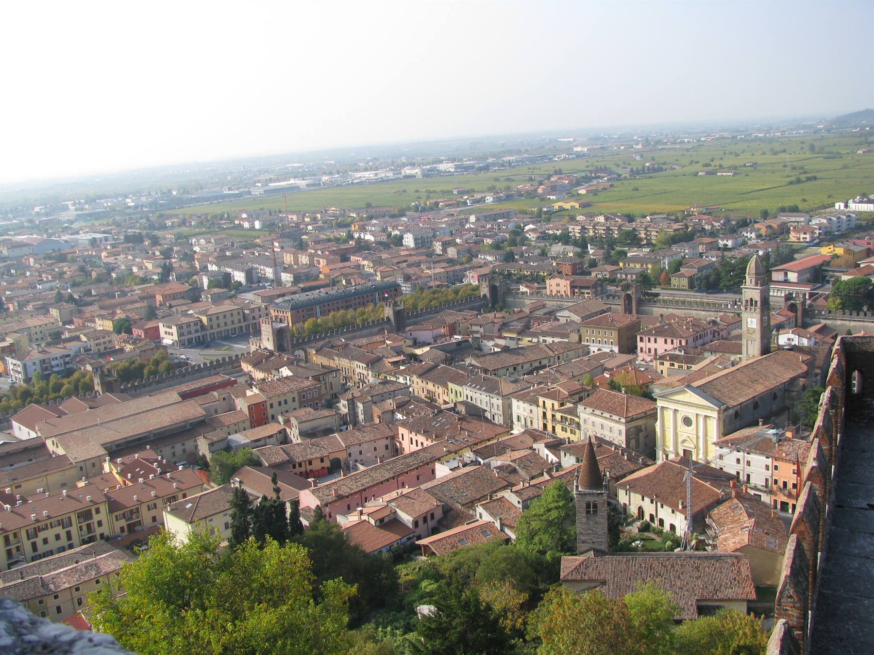 Panorama dall'alto del castello