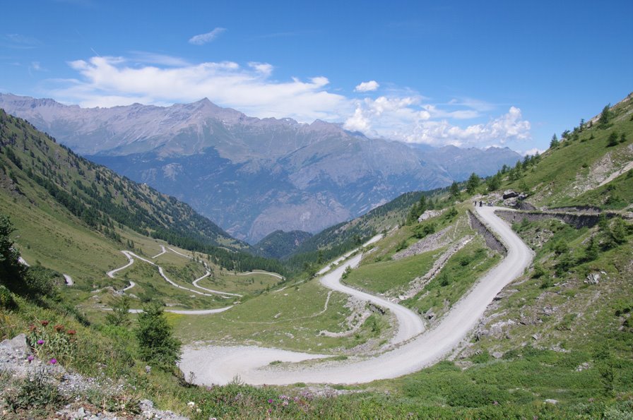 Colle delle Finestre rampe dalla Val di Susa