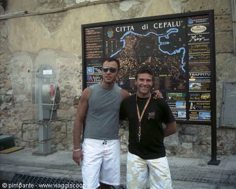 io ed ernesto nel paesello di cefalu'