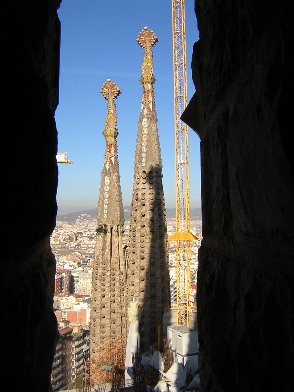 VISTA DALL'ALTO DELLA SAGRADA FAMILIA