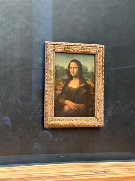 Davanti al sorriso della Gioconda al Louvre, che emozione!