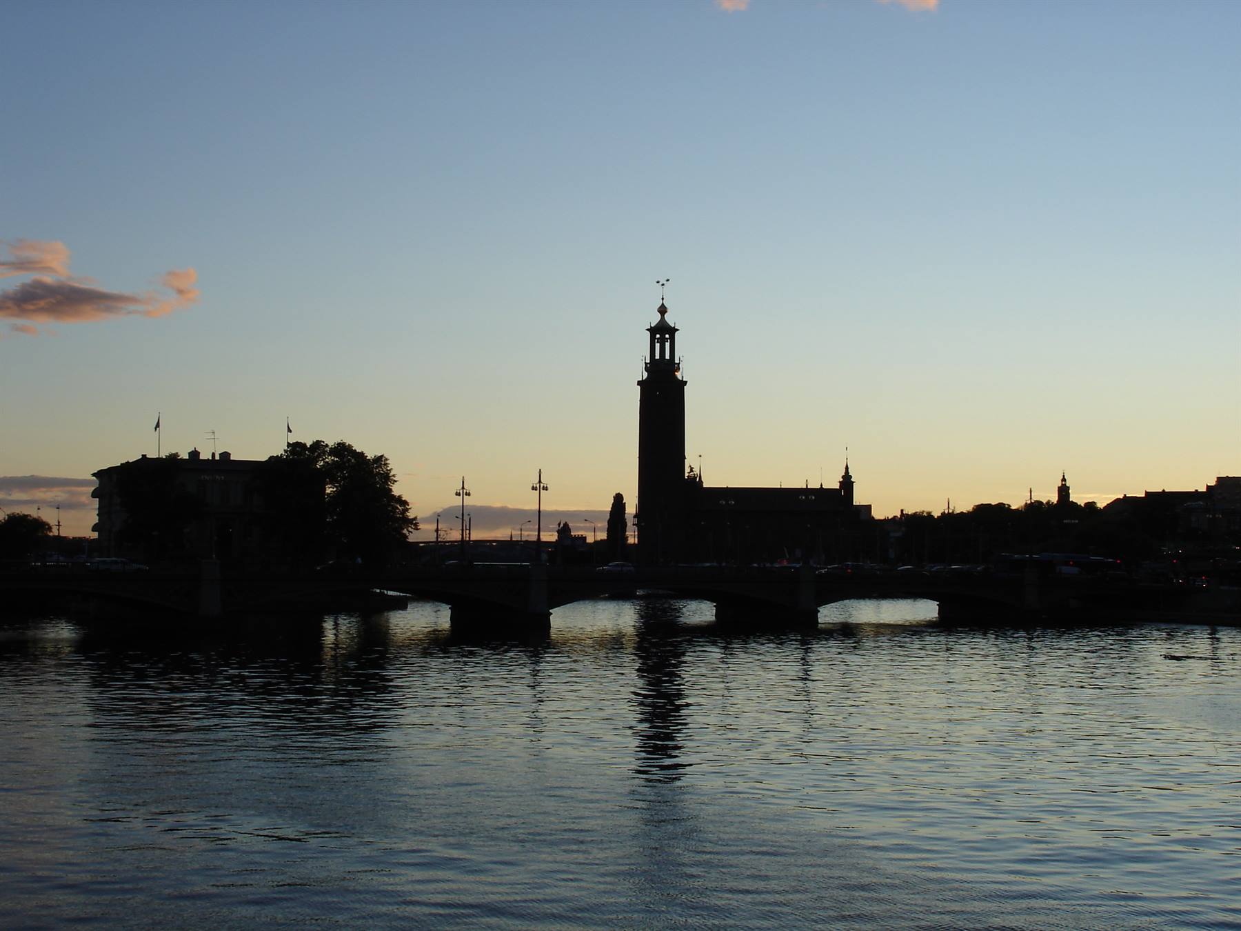 Tramonto sul lago