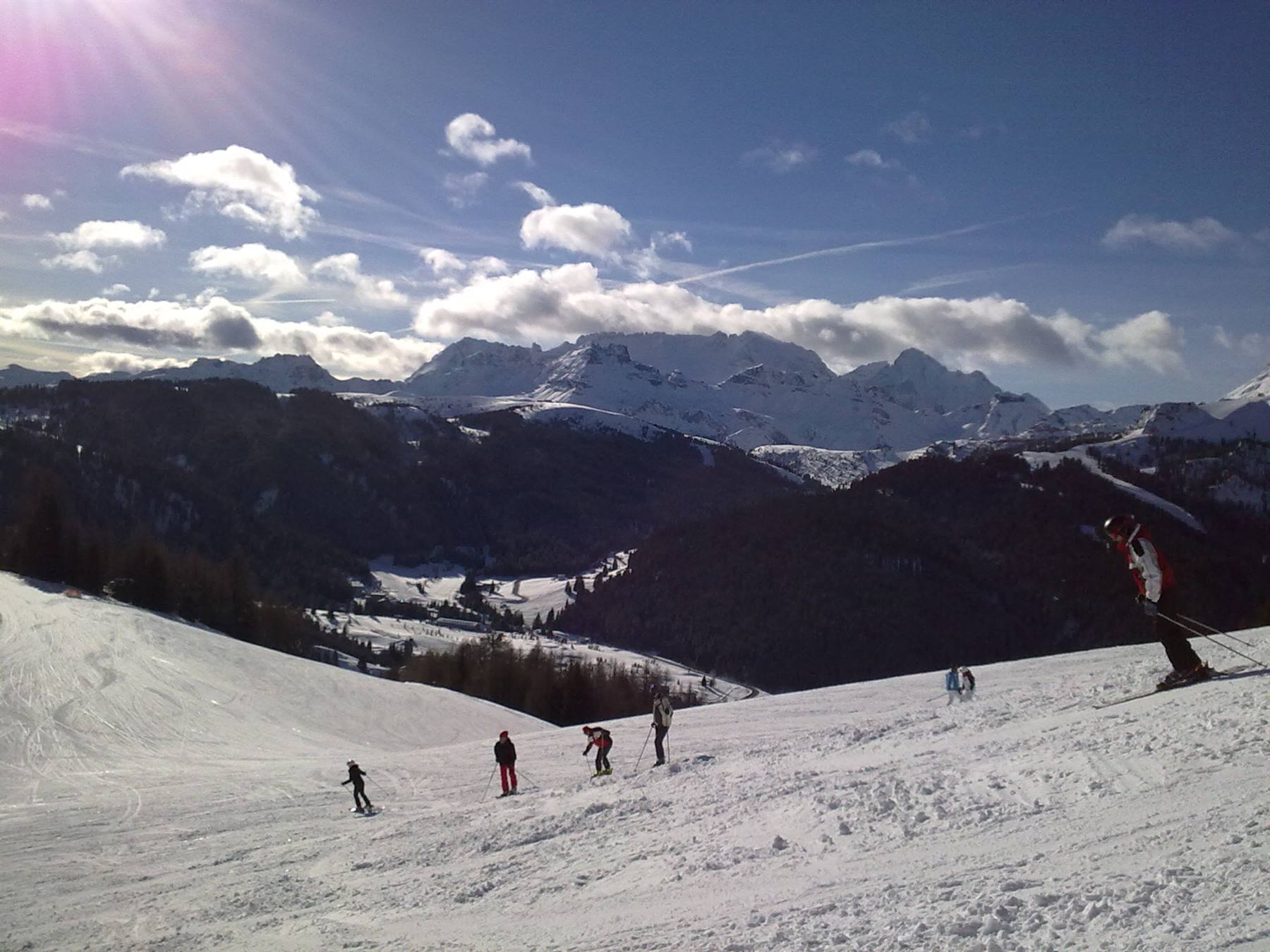 discesa verso ortisei