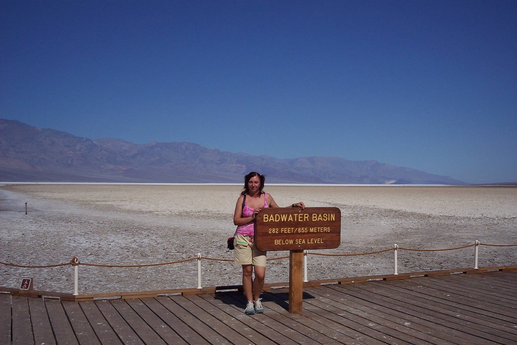 death valley -badwater: a 85 mt sotto il livello del mare