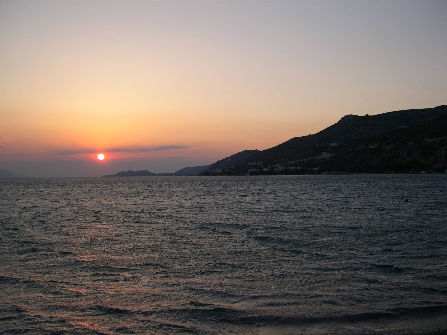CALA IL TRAMONTO SUL NOSTRO SOGGIORNO A CORINTO E LOUTRAKI