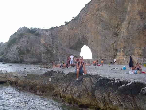 VALENTINA SULLA SPIAGGIA DI PALINURO
