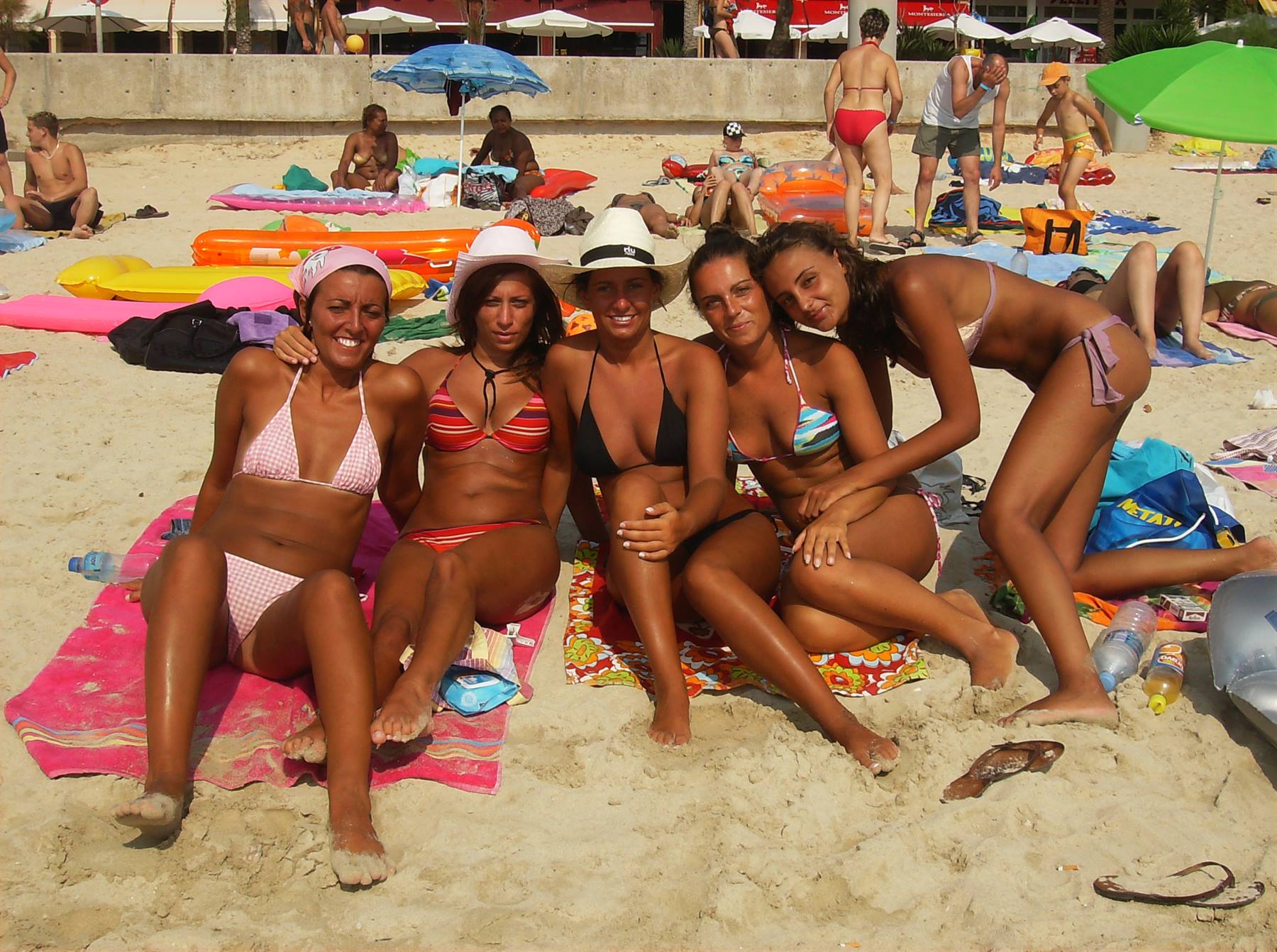 spiaggia el arenal foto di gruppo
