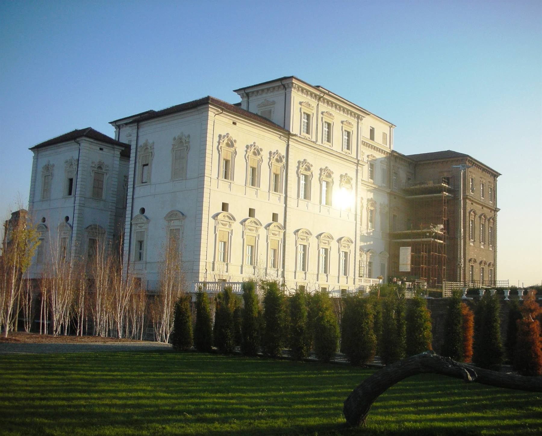 palazzo reale, il retro verso il parco