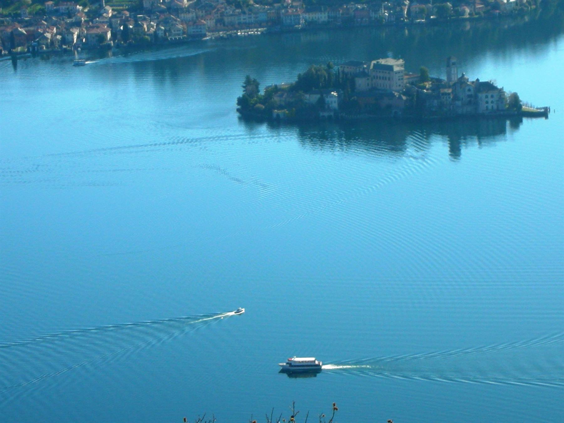 vista dell'isola dall'hotel, mattina presto
