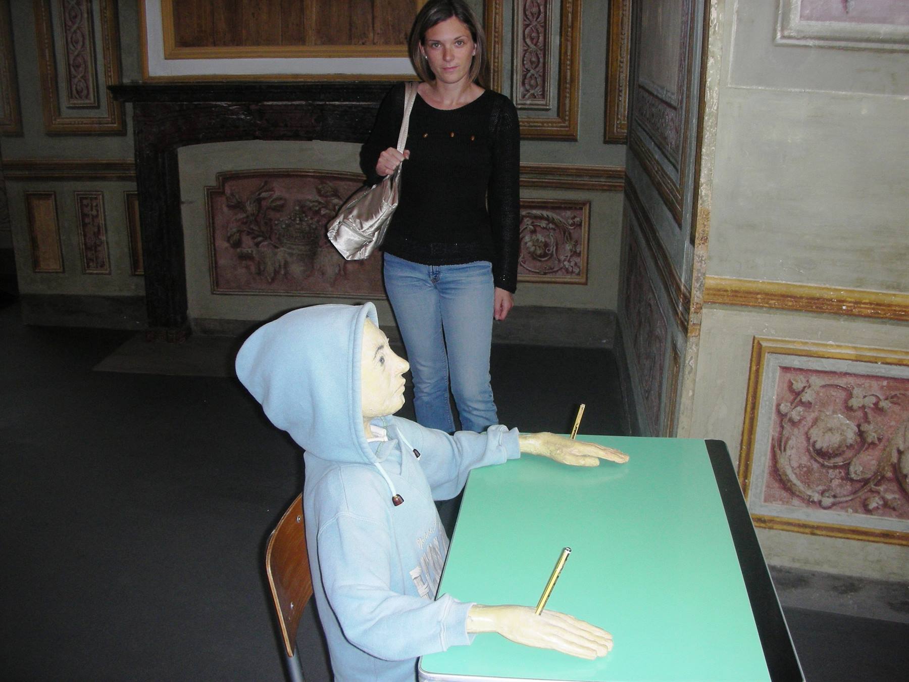 opera d'arte inquietante e la mia faccia lo dimostra....