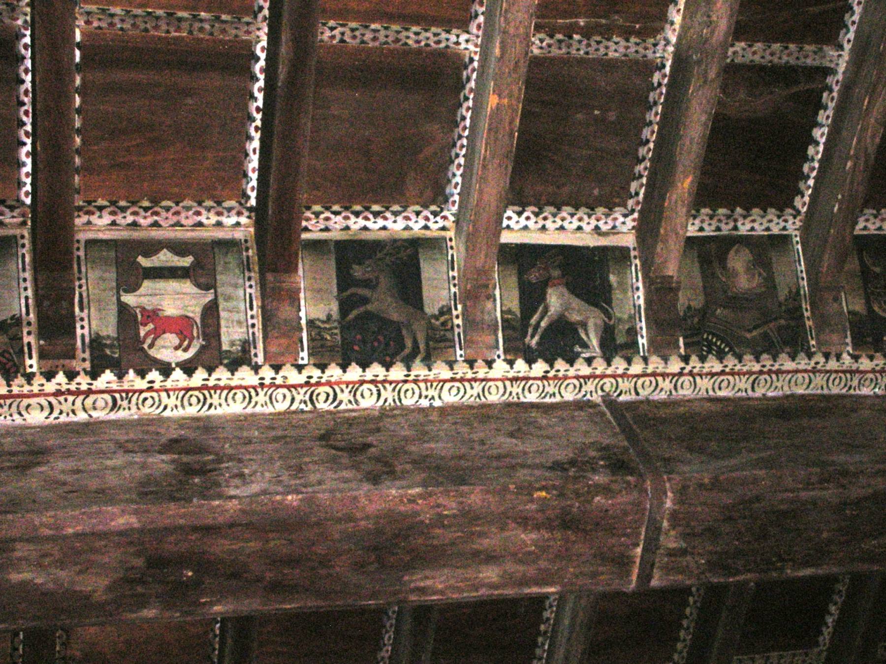 soffitto sala affrescato