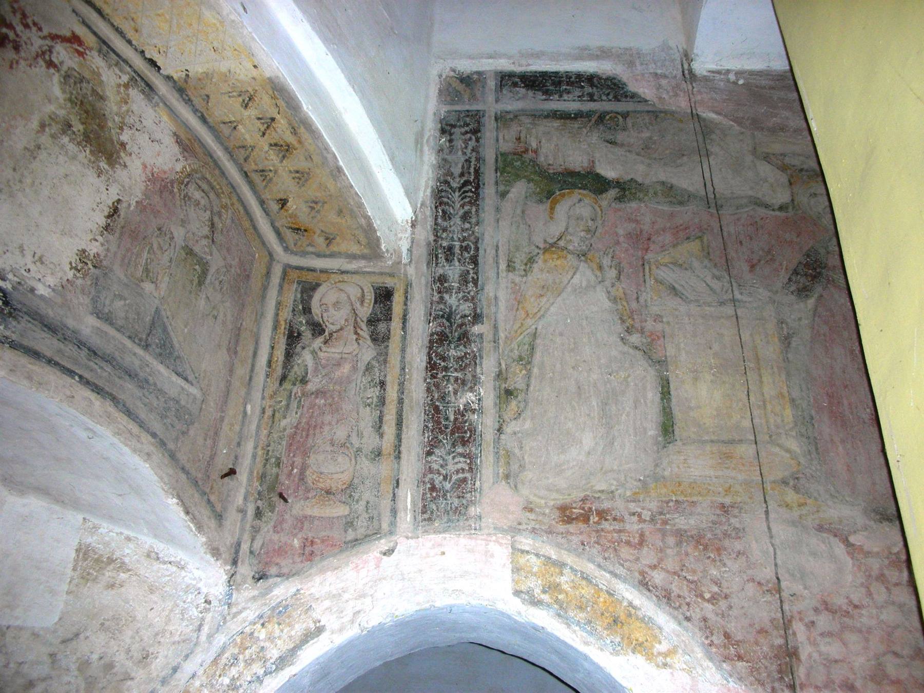 affresco interno castello
