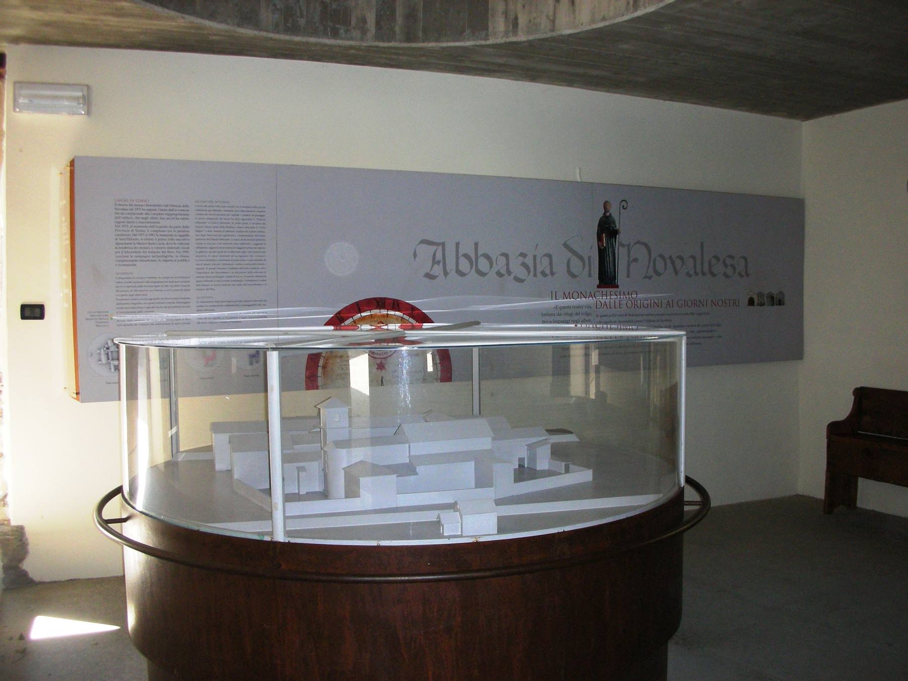 plastico dell'abbazia, interno museo