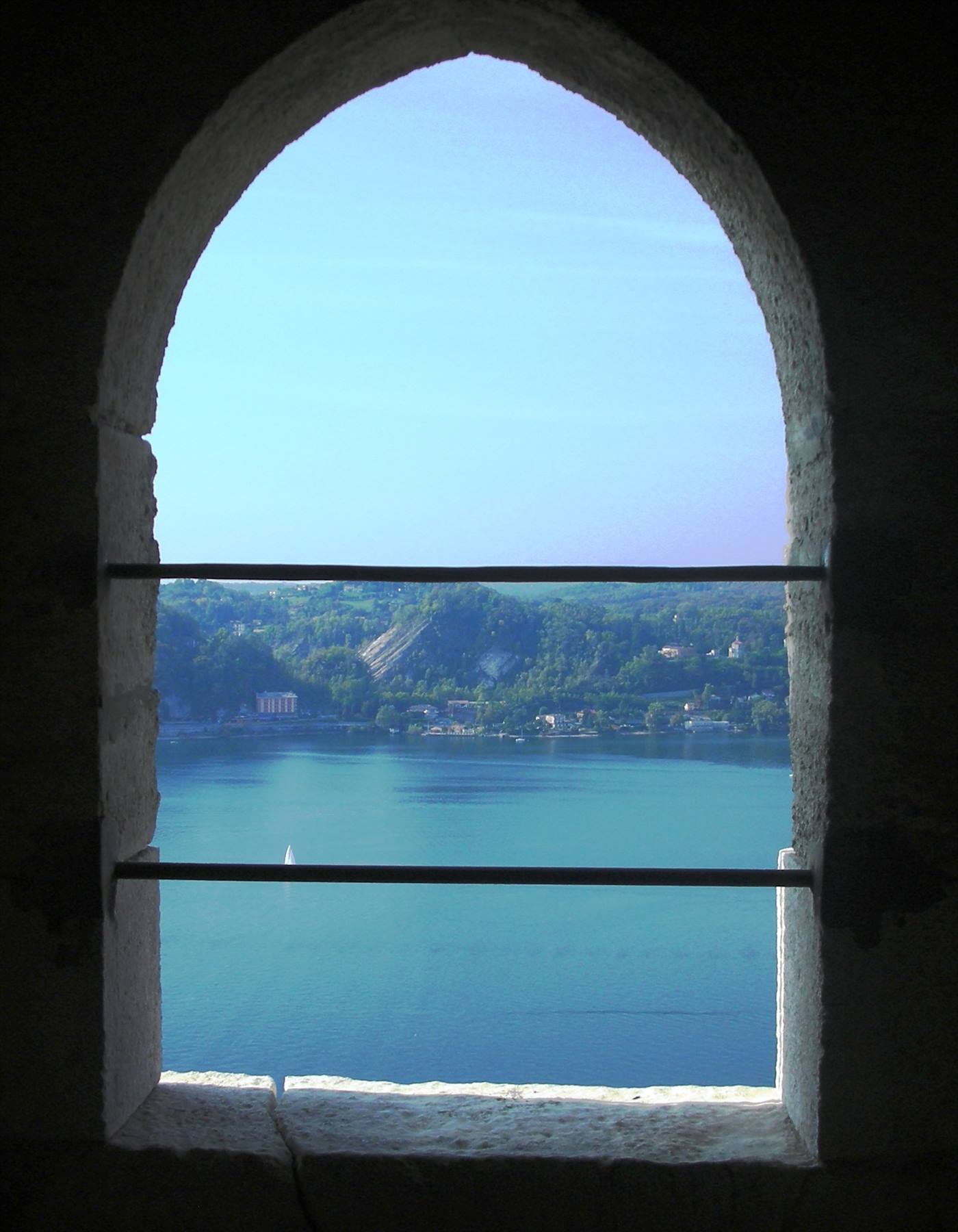 veduta pittoresca dall'alto della rocca