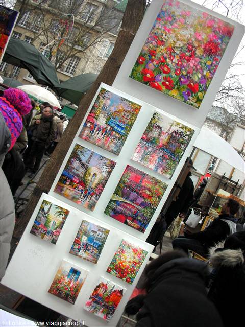 piazza degli artisti a Montmartre
