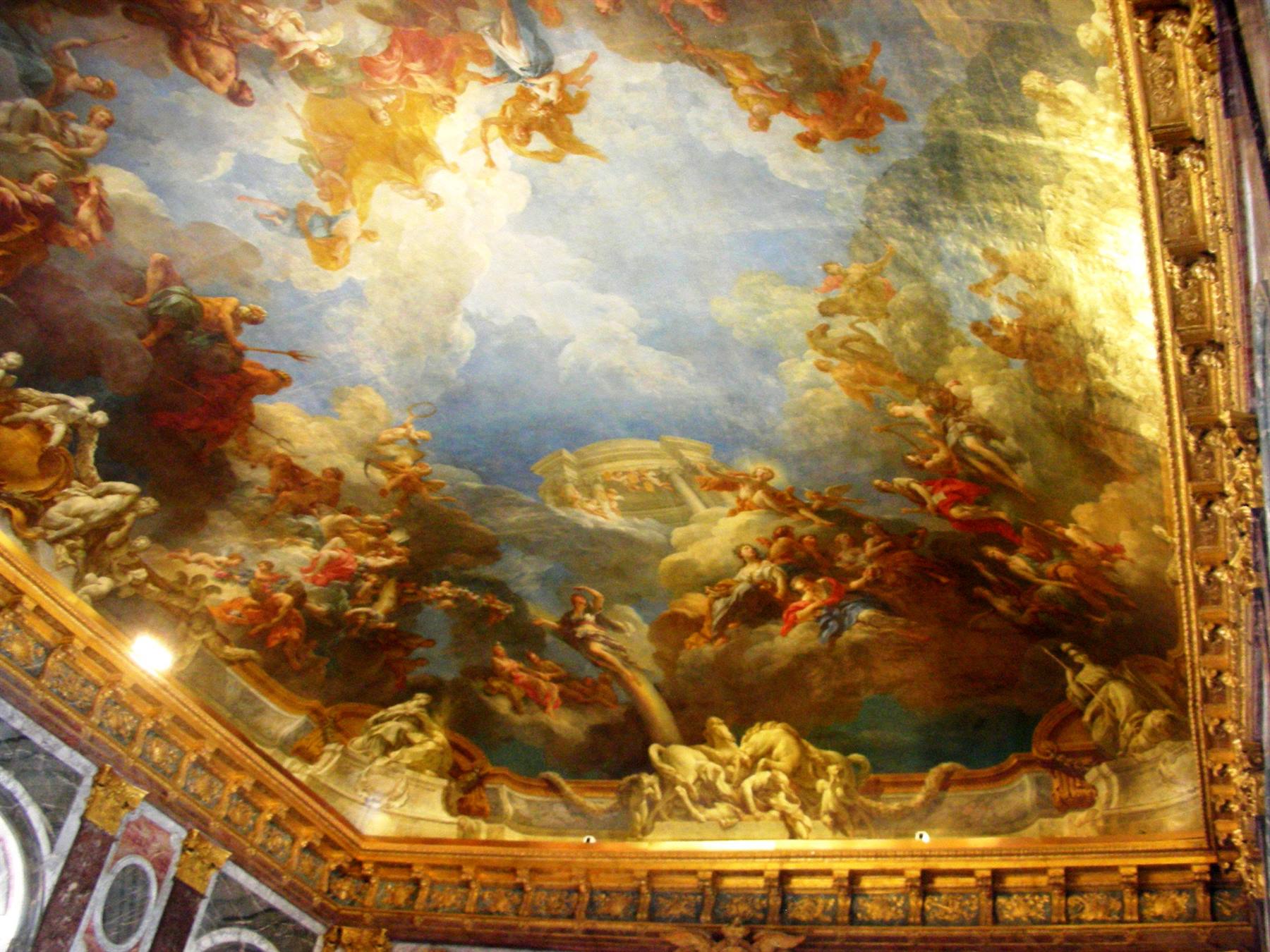 i soffitti della reggia di versailles